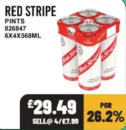Bestway Red stripe pints offer