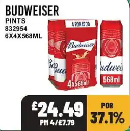 Bestway Budweiser pints offer