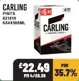 Bestway Carling original lager offer