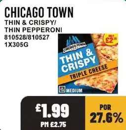 Bestway Chicago town thin & crispy triple cheese offer