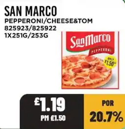 Bestway San Marco pepperoni/cheese&tom offer