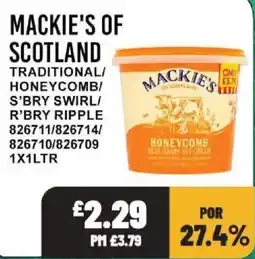 Bestway Mackie's honeycomb ice cream offer