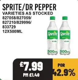 Bestway Sprite/Dr Pepper offer