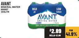 Bestway Avant mineral water offer