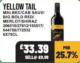 Bestway Yellow tail big bold red offer