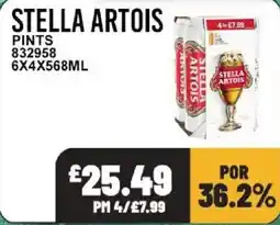 Bestway Stella artois pints offer