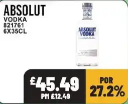 Bestway Absolut vodka offer