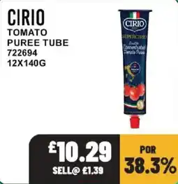 Bestway Cirio tomato puree tube offer