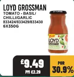 Bestway Loyd grossman tomato basil offer