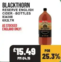 Bestway Blackthorn reserve english cider offer