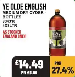 Bestway Ye Olde English medium dry cyder offer