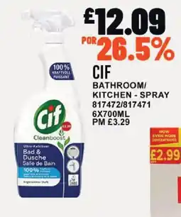 Bestway Cif bathroom/ kitchen - spray offer