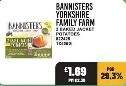 Bestway Bannisters yorkshire family farm 2 baked jacket potatoes offer