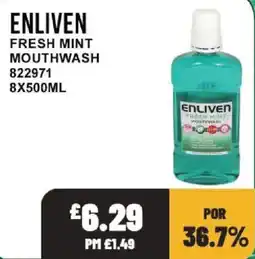 Bestway Enliven fresh mint mouthwash offer