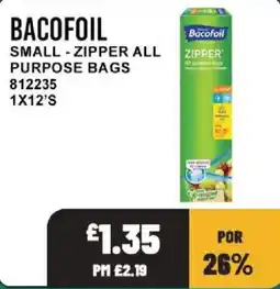 Bestway Bacofoil zipper all purpose bags offer