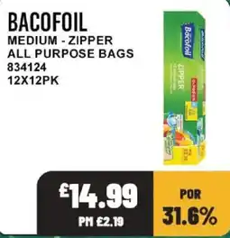 Bestway Bacofoil medium zipper all purpose bags offer