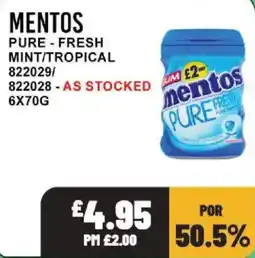 Bestway Mentos pure fresh mint/tropical offer