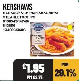 Bestway Kershaws classic sausage & chips offer