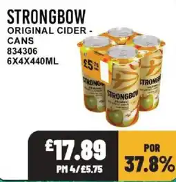 Bestway Strongbow original cider offer