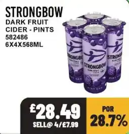 Bestway Strongbow dark fruit cider offer