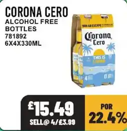 Bestway Corona cero alcohol free bottles offer
