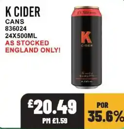 Bestway K cider offer
