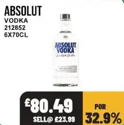 Bestway Absolut vodka offer