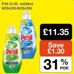 Booker Wholesale Persil liquid detergent offer