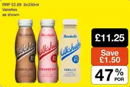 Booker Wholesale Barebells milkshake offer