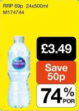 Booker Wholesale Pure Life water offer