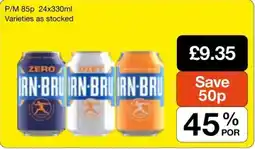 Booker Wholesale Irn-Bru offer