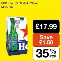 Booker Wholesale Heineken beer offer