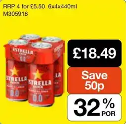 Booker Wholesale Stella 0.0 offer