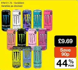 Booker Wholesale Monster energy drink offer