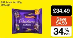 Booker Wholesale Cadbury treatsize offer