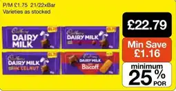 Booker Wholesale Cadbury dairy milk offer