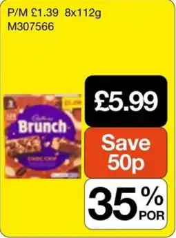 Booker Wholesale Cadbury brunch offer