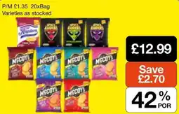 Booker Wholesale McCoy's crisps offer