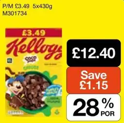 Booker Wholesale Kellogg's Coco Pops offer