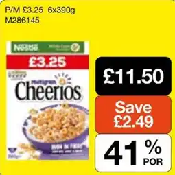 Booker Wholesale Nestle cheerios offer