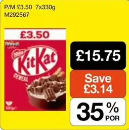 Booker Wholesale KitKat cereal offer