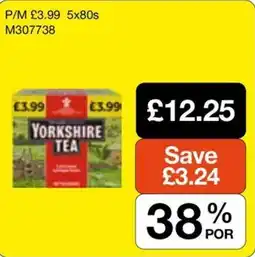 Booker Wholesale Yorkshire tea offer