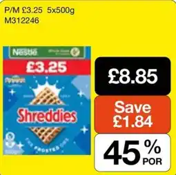 Booker Wholesale Nestle shreddies offer
