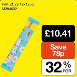 Booker Wholesale P/M 12x125g offer