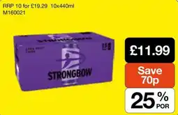 Booker Wholesale Strongbow dark fruit cider offer