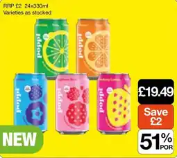Booker Wholesale Poppid soft drinks offer