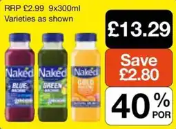 Booker Wholesale Naked juice offer