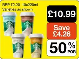 Booker Wholesale Starbucks coffee offer