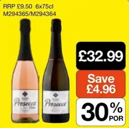 Booker Wholesale Prosecco offer