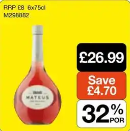 Booker Wholesale Mateus offer